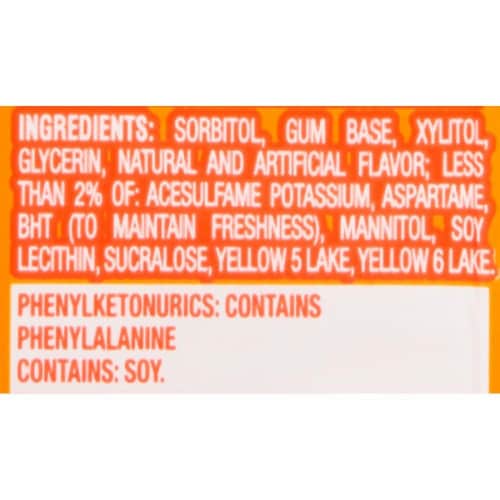 Trident Tropical Twist Gum Perspective: bottom