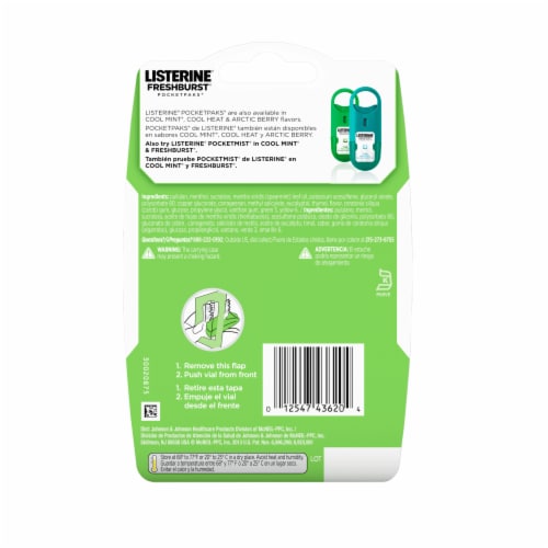 Listerine Freshburst Pocketpaks Breath Strips Perspective: bottom