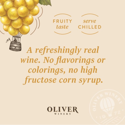 Oliver Winery Sweet White Wine Perspective: bottom