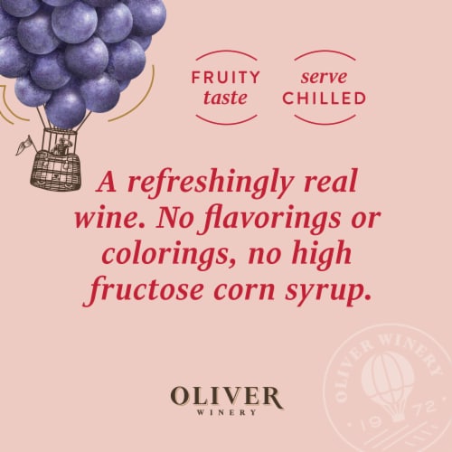 Oliver Winery Sweet Red Wine Perspective: bottom
