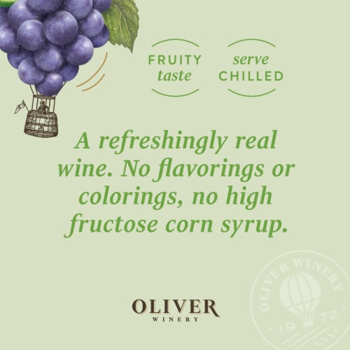 Oliver Winery Sweet Red Lime Wine Perspective: bottom
