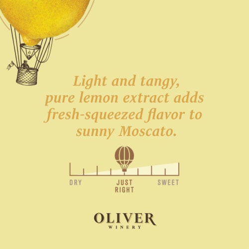 Oliver Winery Lemon Moscato Wine Perspective: bottom