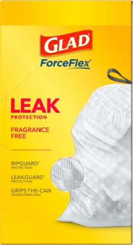 Glad ForceFlex Tall Kitchen Drawstring Trash Bags, 90 ct - Kroger