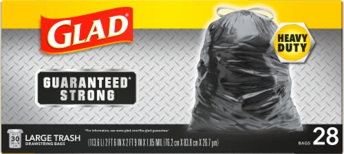 Glad Large Drawstring Trash Bags Perspective: bottom