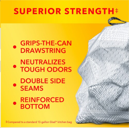 Glad® Force Flex Plus With Gain and Frebreze Trash Bags Perspective: bottom