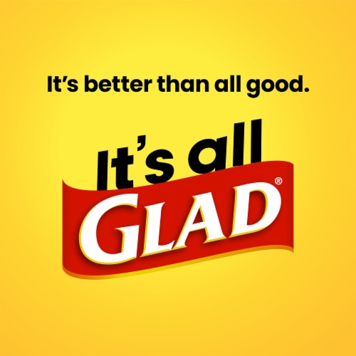 Glad Drawstring Small Trash Bags - Lemon Fresh Bleach - 4 Gallon - 80ct