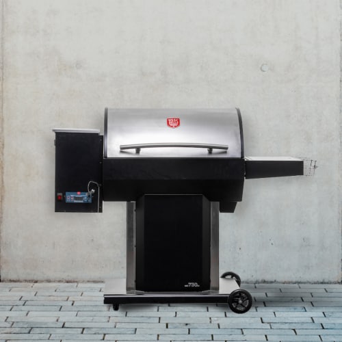 Usg730Ss Stainless Steel Wood Pellet Grill Perspective: bottom