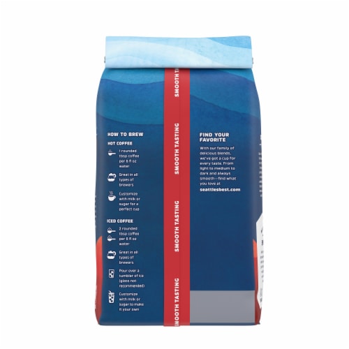 Seattle’s Best Coffee Sea Salt Toffee Flavored Roast Ground Coffee Perspective: bottom