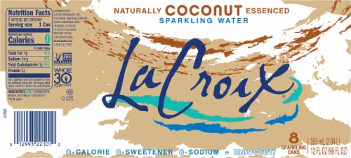 LaCroix Coconut Sparkling Water Perspective: bottom