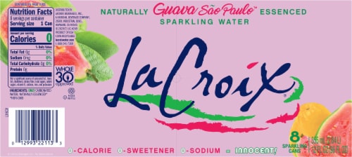 LaCroix® Guava Flavored Sparkling Water Cans Perspective: bottom