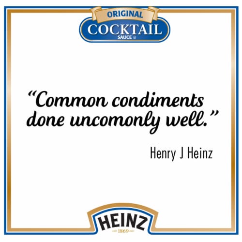 Heinz Original Cocktail Sauce Perspective: bottom