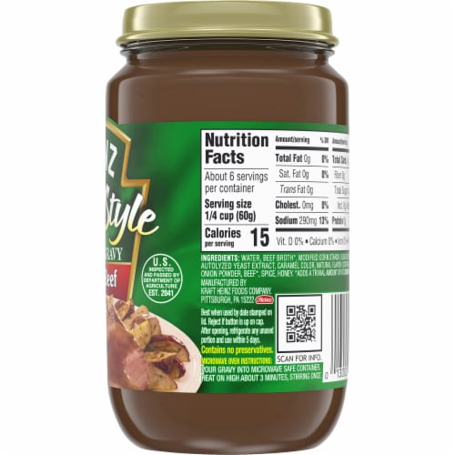 Heinz Homestyle Savory Beef Fat Free Gravy Perspective: bottom