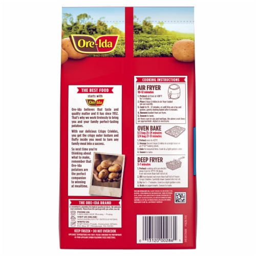 Ore-Ida Crispy Crinkles French Fried Potatoes Perspective: bottom
