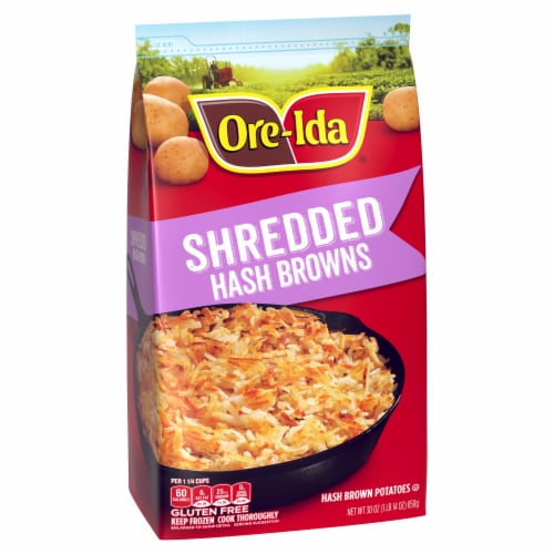 Ore-Ida Shredded Hash Brown Potatoes Perspective: bottom