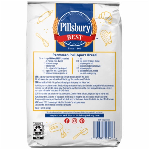 Pillsbury Best Unbleached All Purpose Flour, 5 Lb Bag Perspective: bottom