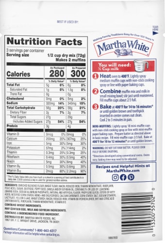 Martha White® Lemon Poppy Seed Muffin Mix Perspective: bottom