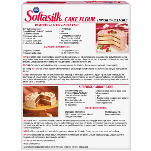 Pillsbury Softasilk Cake Flour, 26 Oz Box Perspective: bottom