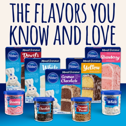 Pillsbury Moist Supreme® Premium Chocolate Cake Mix Perspective: bottom