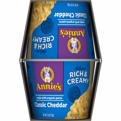 Annie's Organic Real Aged Cheddar Shells Mac N Cheese Macaroni and Cheese  Dinner, 6 oz - Kroger