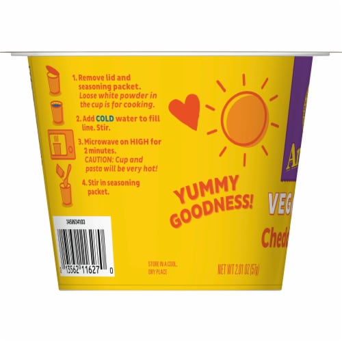 Annie’s Vegan Cheddar Flavor Mac N Cheese Alternative Perspective: bottom