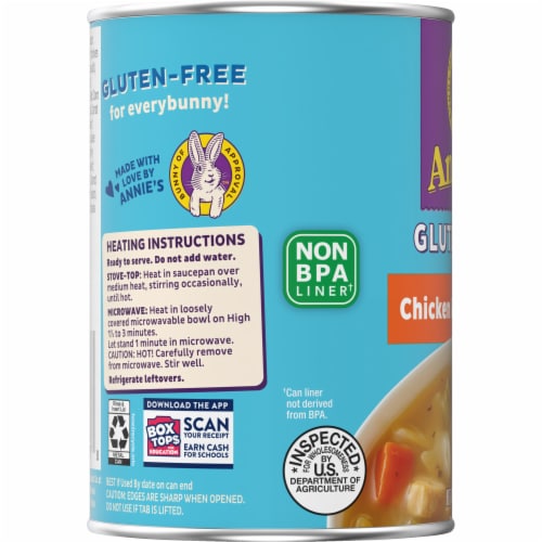 Annie’s™ Gluten Free Chicken & Pasta Canned Soup Perspective: bottom
