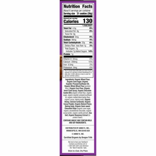 Annie's™ Organic Friends Bunny Chocolate Chip Chocolate & Honey Graham Snacks Perspective: bottom