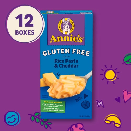Annie's Gluten Free Rice Pasta and Cheddar Macaroni and Cheese Perspective: bottom