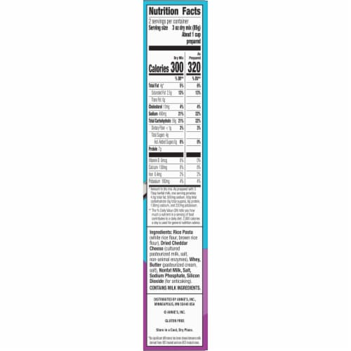 Annie's™ Organic Macaroni Shells and White Cheddar Cheese Mac N Cheese Perspective: bottom