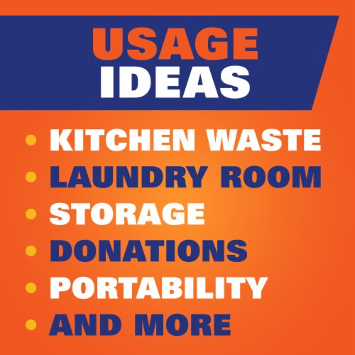 Hefty® Strong 13-Gallon Tall Kitchen Drawstring Trash Bags Perspective: bottom