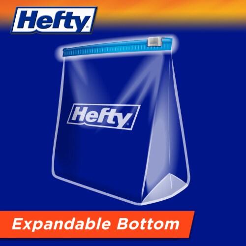 Hefty® Quart Freezer Slider Bags Perspective: bottom