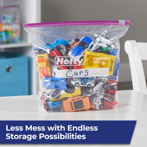 Hefty Storage Gallon Slider Bags Perspective: bottom