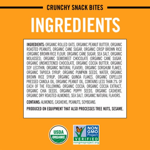 Dave's Killer Bread® Peanut Butter Choco Bliss Crunchy Organic Snack Bites Perspective: bottom