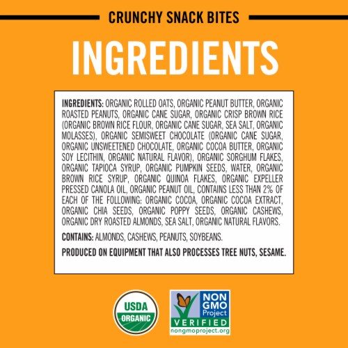 Dave's Killer Bread® Peanut Butter Choco Bliss Crunchy Organic Snack Bites Perspective: bottom