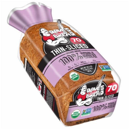 Dave's Killer Bread 100% Whole Wheat Thin-Sliced Organic Bread Perspective: bottom