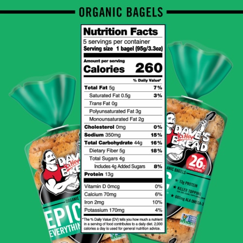Dave's Killer Bread Epic Everything Organic Bagels Perspective: bottom