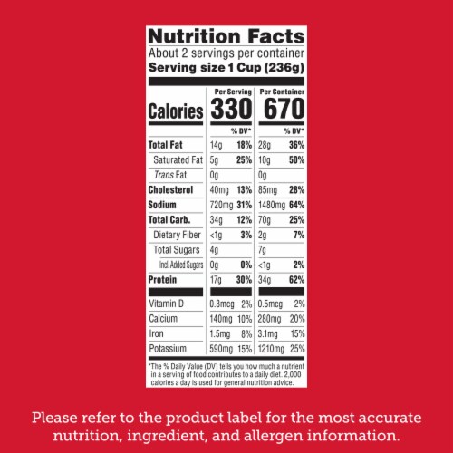 Stouffer's Large Size Grandma's Chicken & Vegetable Rice Bake Frozen Meal Perspective: bottom
