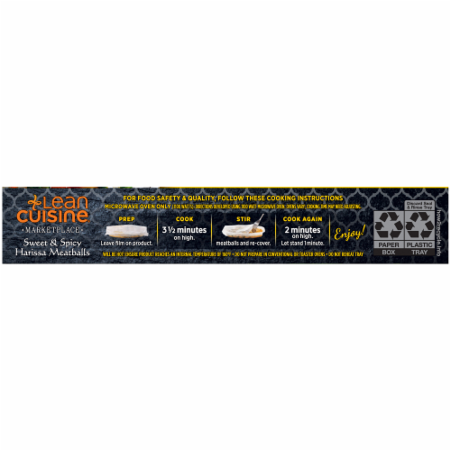 Lean Cuisine Marketplace Sweet & Spicy Harissa Meatballs Perspective: bottom