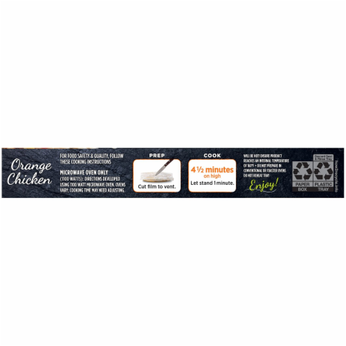 Lean Cuisine Marketplace Orange Chicken Frozen Meal Perspective: bottom