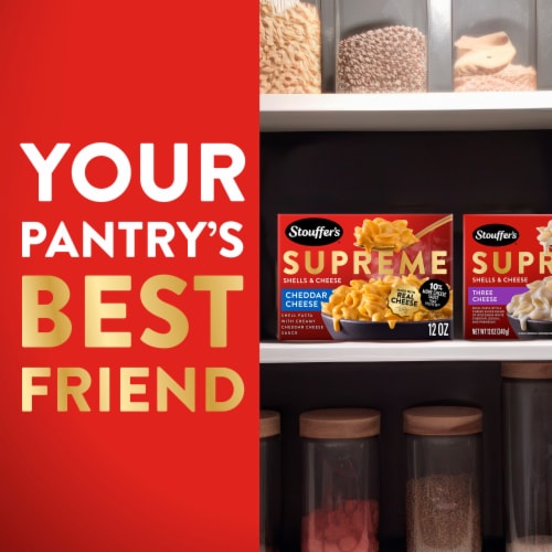 Stouffer’s Supreme Shells and Cheese Cheddar Cheese Boxed Mac & Cheese Dinner Kit Perspective: bottom