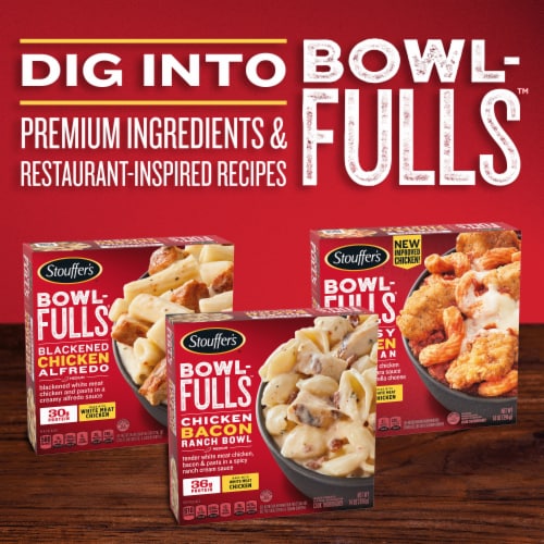 Stouffer's Bowl-Fulls Cheesy Chicken Parmesan Frozen Meal Perspective: bottom