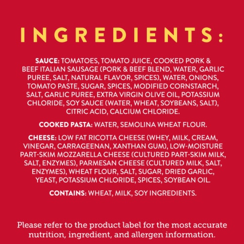 Stouffer's® Family Size Lasagna Italiano Frozen Meal Perspective: bottom