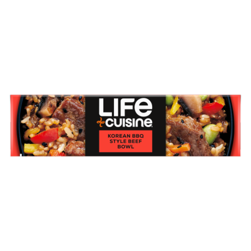 Life Cuisine Korean Style BBQ Beef Bowl Frozen Meal Perspective: bottom