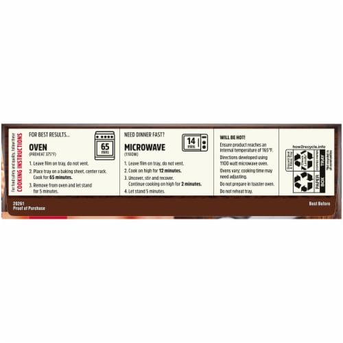 Stouffer's Family Size Italian Sausage Pasta Frozen Meal Perspective: bottom