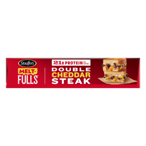 Stouffer's® Meat-Fulls® Double Cheddar Steak Frozen Sandwiches Perspective: bottom
