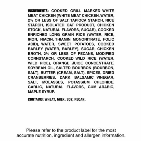 Lean Cuisine Maple Bourbon Chicken Microwave Meal Frozen Dinner Perspective: bottom