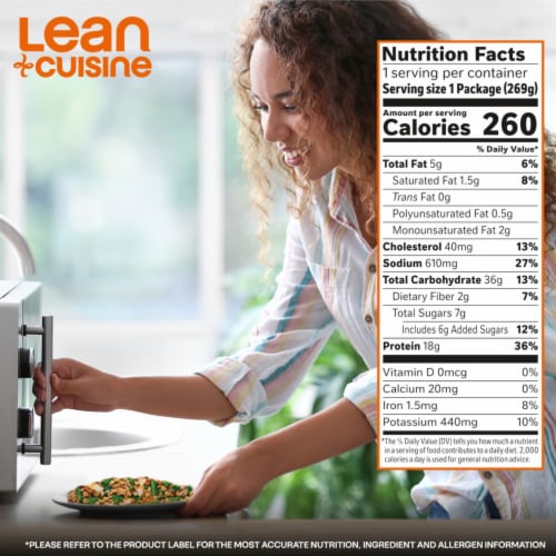 Lean Cuisine Frozen Meal Glazed Chicken Microwave Meal Frozen Chicken Dinner Frozen Dinner for One Perspective: bottom