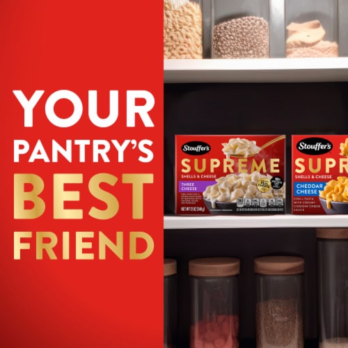 Stouffer’s Supreme Shells and Cheese Three Cheese Boxed Mac & Cheese Dinner Kit Perspective: bottom