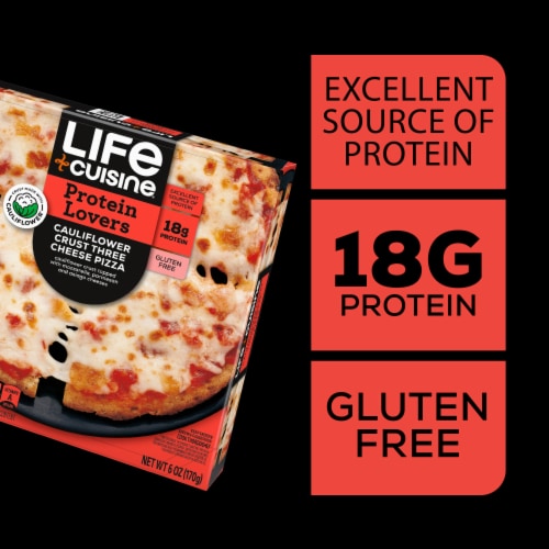 Life Cuisine™ Cauliflower Crust Three Cheese Single Serve Frozen Pizza Perspective: bottom