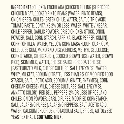 Stouffer's® Family Size Chicken Enchiladas Frozen Meal Perspective: bottom