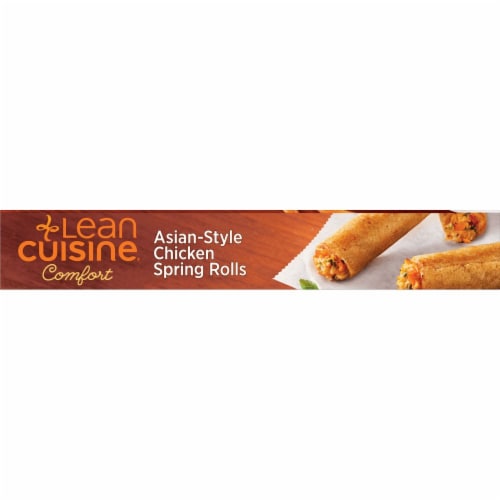 Lean Cuisine Features Asian-Style Chicken Spring Rolls Perspective: bottom